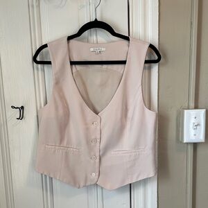 Z Supply Ivory Button-Up Vest